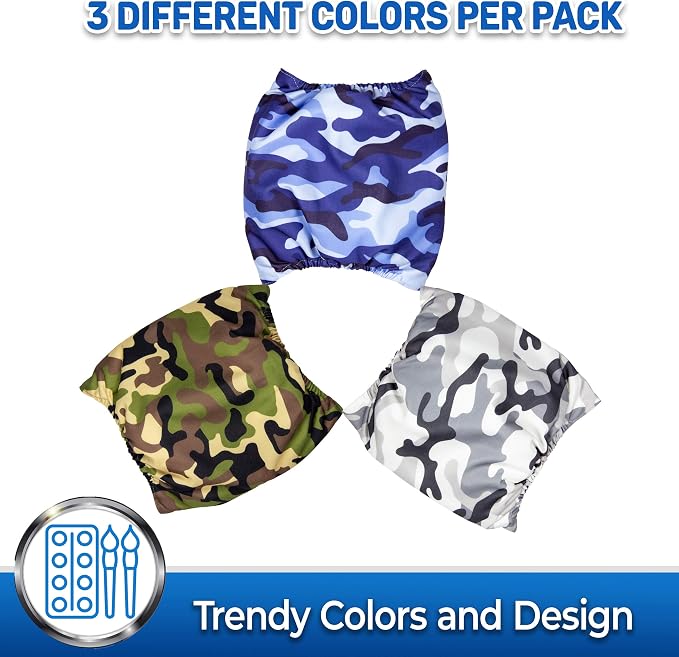 PET MAGASIN Male Dog Belly Band (Camo, Medium)