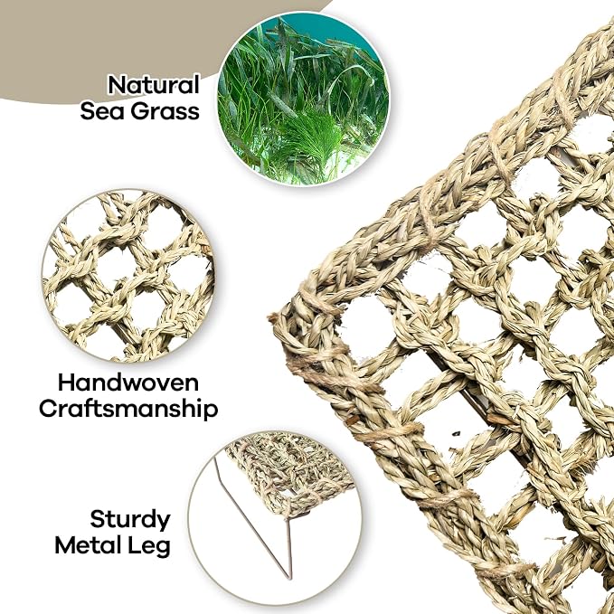 Bearded Dragon Hammock, 15.75''x7.28'' Large Reptile Tank Accessories with Collapsible Sturdy Metal Legs, Basking Platform Bed Habitat for Lizard Leopard Gecko Snake Turtle Hermit Crab and Frog