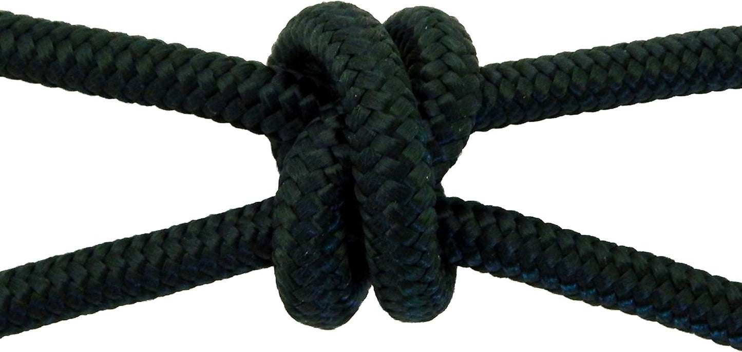 Horse Rope Training Halter - 4 Knot 1/4" Stiff Halter Cord - Used by Famous Trainers Multiple Sizes Multiple Colors