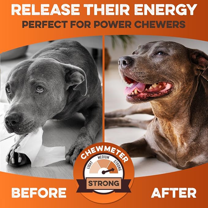 Premium Beef Cheek Rolls for Dogs 10-12" - (10-Pack) Long Lasting, Safe & Natural Rawhide Alternative Chews, Ideal for Large Dogs & Aggressive Chewers, Supports Dental Health & Digestion