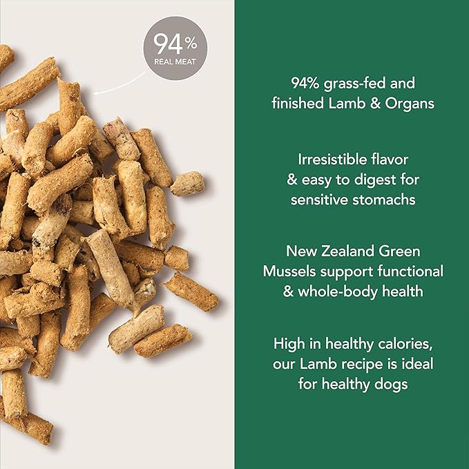 K9 Natural Freeze Dried Dog Food Topper with Verified Ingredients, Organ Meat Blend for Digestive Support, Human-Grade Freeze Dried Puppy Food & Dog Topping, Lamb Green Tripe, 7oz