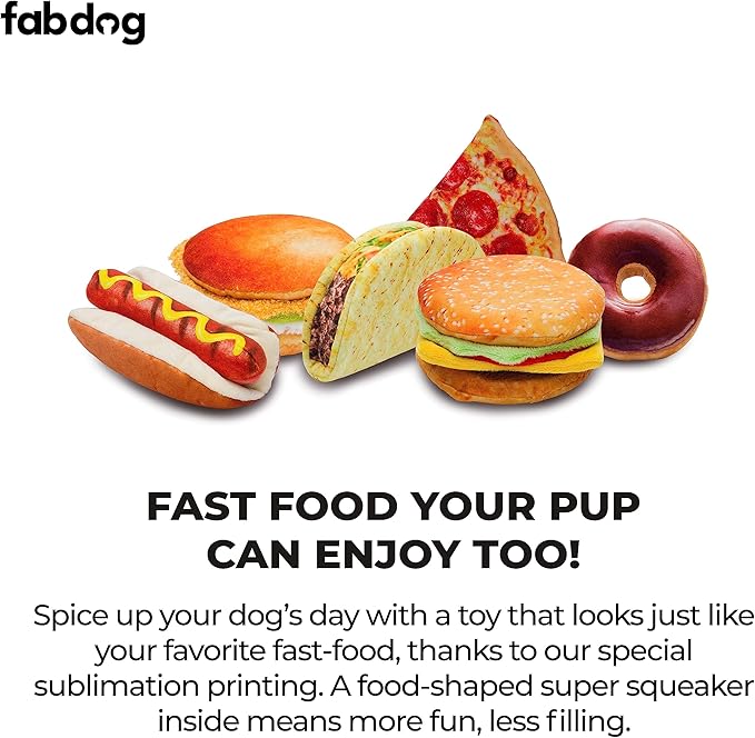 fabdog Pizza Pup Slice Toy Toy