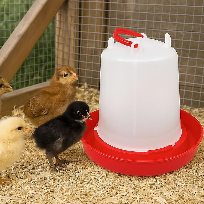 Poultry & Bird Water Dispenser 1.5L, 2-Pack – Easy to Refill Hanging Chicken Waterer for Ducks, Quail, and Small Birds