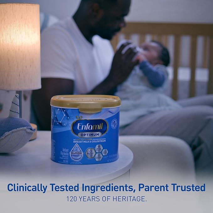 Enfamil Optimum (Enspire), Our Closest Formula to Breast Milk, Immune-Supporting Lactoferrin and Brain-Supporting DHA Baby Formula, 30 Oz Refill