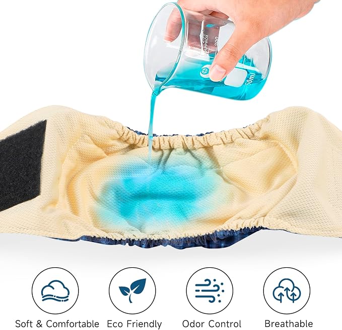 5 Pack Dog Diapers Male Reusable, Belly Bands for Male Dogs, High Absorbing Dog Pee Wraps for Doggie in Incontinence and Training Ttartan L