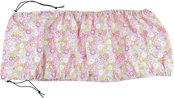 tinkare Large Adjustable Bird Cage Skirt Seed Catcher Birdcage Cover Seed Feather Catcher Bird Cage Guard with Adjustable Elastic Drawstring for Round Square Cage Fabric Design