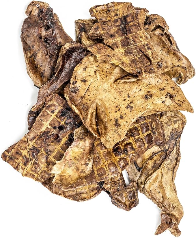 hotspot pets Dehydrated Lamb Lung Dog Treats - 2 Pound Big Bag, All-Natural, Made in USA - High Protein, Low Fat - Slow Roasted Oven Baked A Healthy Rawhide Alternative for All Dogs