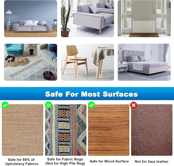 Cat Scratch Furniture Protector, 18PCS, Frosted, Large Area Coverage, Easy to Install, BPA-free, Environmentally Friendly