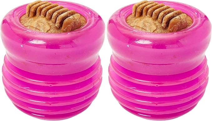 Starmark 2 Pack of Everylasting Treat Groovy Ball Dog Toys, Small, Made in The USA