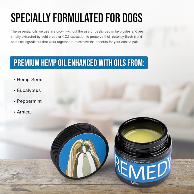 Remedy - Dog Balm with Hemp Oil - Lumps, Bumps, Warts, & Skin Tags - Natural Skin Growth Support Salve