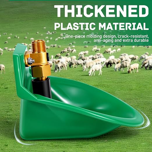 Automatic Goat Waterer Automatic Sheep Water Bowl Touch-Activated Waterer Animal Livestock Water Dispenser for Goat Sheep Pig Piglet Calf Dog