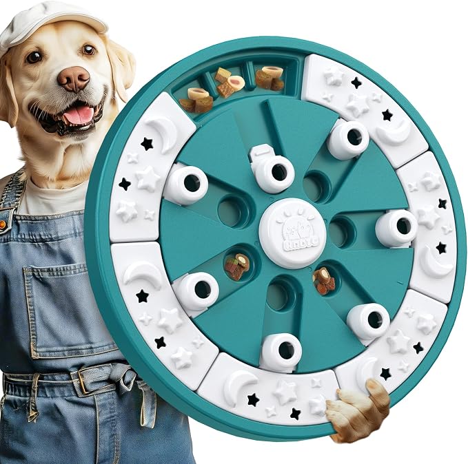 KADTC Dog Puzzle Toy, Large Size, 2 Levels of Step-by-Step Challenge, 3 Ways to Play Beginner to Advanced Slow Feeder & Mental Stimulation for Dogs Enrichment Toys