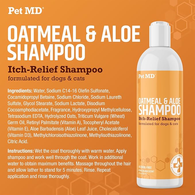Pet MD Oatmeal + Aloe Shampoo & 3-in-1 Pet Balm