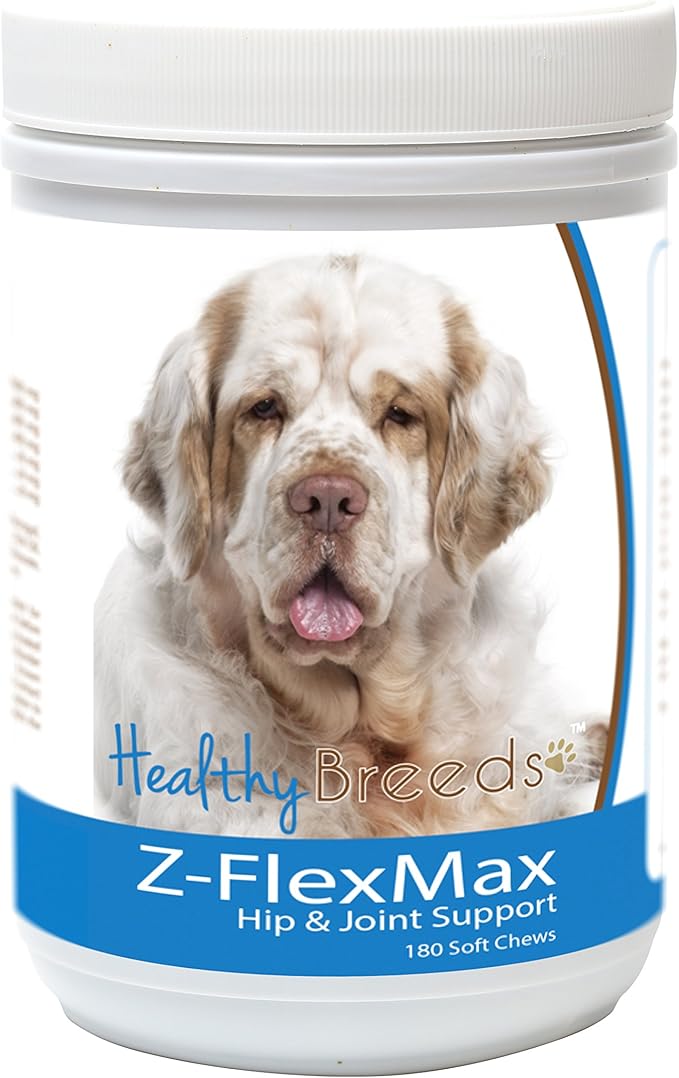 Healthy Breeds Clumber Spaniel Z-Flex Max Dog Hip and Joint Support 180 Count