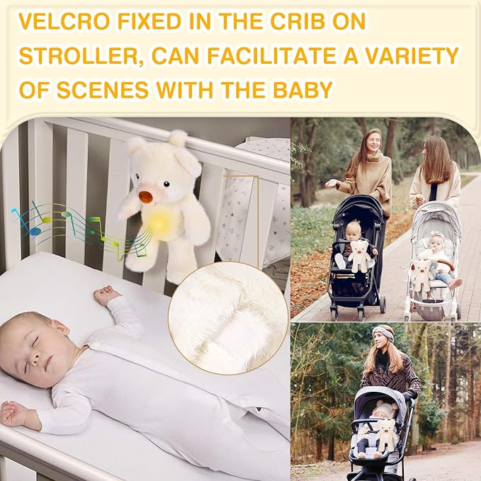 DEARBABY Baby Sleep Soother, Newborn Essentials, Baby Christmas Girl Gifts, Sound Machine for Nursery, Help Kids Go to Sleep Faster, Mother's Day Gifts