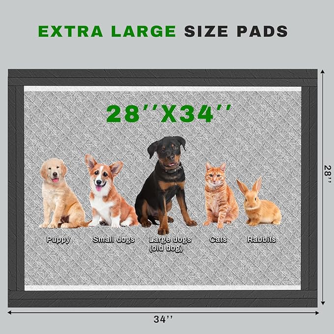 Gardner Pet Pee Pads for Dogs (Green+Black)