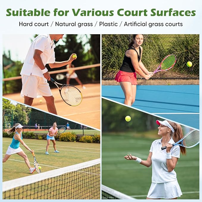 Treeroot 16/30/40/60 Pcs Tennis Balls, High Elasticity Tennis Balls Bulk, Comes with a Portable Mesh Bag, Tennis Ball for Dogs, Suitable for Beginner Training Ball, Durable & Bounce