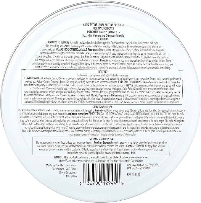 Hartz UltraGuard ProMax Flea & Tick Collar for Cats & Kittens I 14 Months Protection I Soft & Comfortable | Kills Fleas, Ticks, and Larvae I 2 Pack