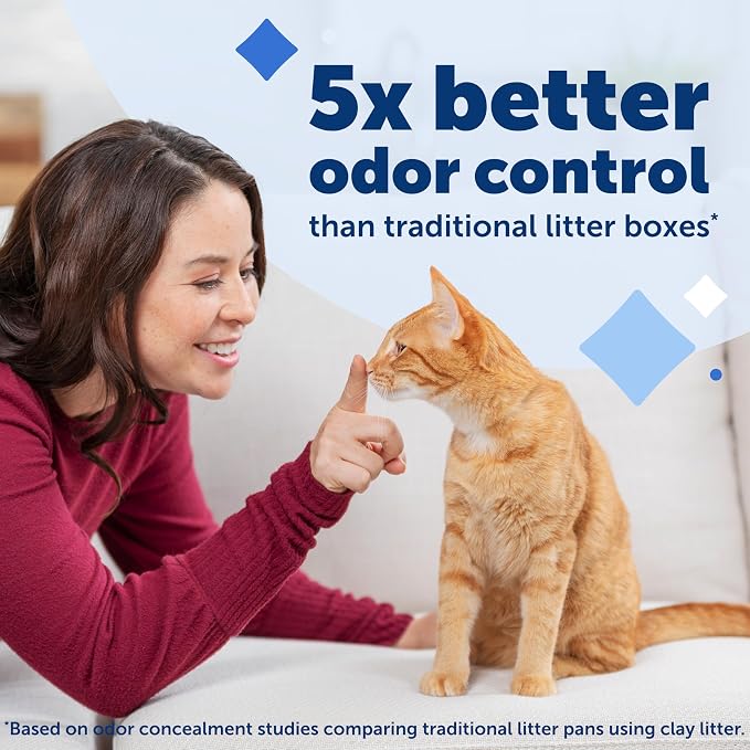 PetSafe ScoopFree Self-Cleaning Cat Litter Box Tray Refills with Sensitive Non-Clumping Crystals, 3-Pack