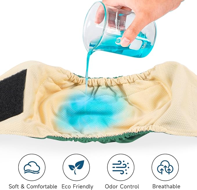 5 Pack Dog Diapers Male Reusable, Premium Belly Bands for Male Dogs, High Absorbing Male Dog Pee Wraps for Doggie in Incontinence or Excitable Urination and Training,Light Gray,XS