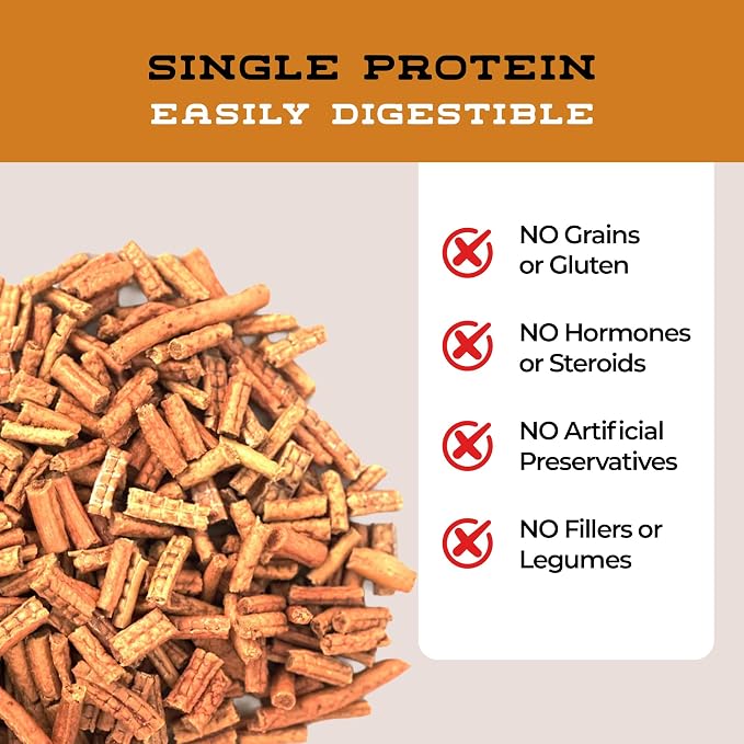 Turkey Bits Grain Free High Protein Dog Treats for Small to Large Breed - Low Calorie for Training - High Value, Human Grade Meat, Healthy Dog Treats for Small, Medium & Large Dogs (8oz)