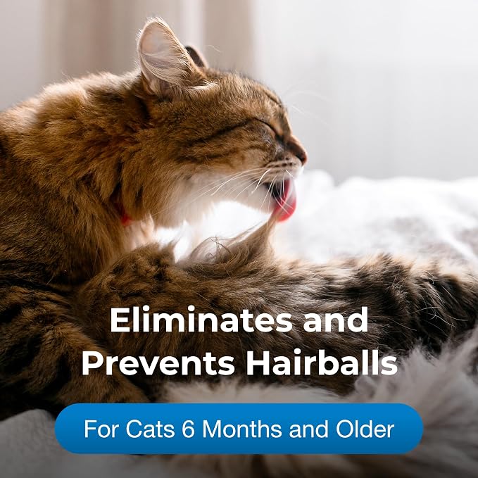 PetAg Hairball Solution Gel Supplement for Cats - 3.5 oz, Pack of 2 - Helps Prevent and Reduce Hairballs in Cats 6 Months and Older