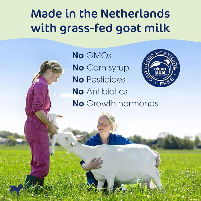 Kabrita Goat Milk-Based Toddler Nutrition Drink, 12–24 Months, Gentle & Easy to Digest, Clean Label Project Certified, Supports Gut Health, Immunity & Brain Development 28oz (Pack of 1)