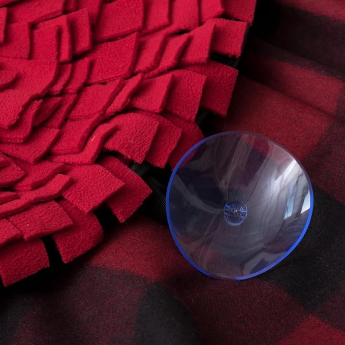 Snuffle Mat for Red Dogs Apple 22"×18" Large Washable Slow Feeder Interactive Puzzle Toy for Encourages Foraging Skills Stress Relief Boredom Buster for Small Medium Large Dogs Cats Pets