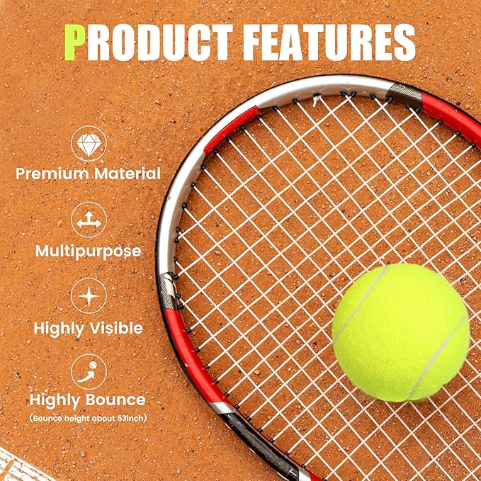 30/40 Pack Training Tennis Balls, Pet Dog Playing Balls, Practice Tennis Balls with Mesh Bag for Transport and Beginner Training