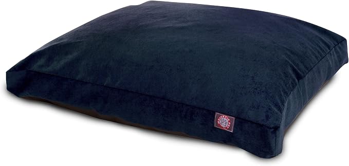 Navy Villa Collection Medium Rectangle Pet Dog Bed