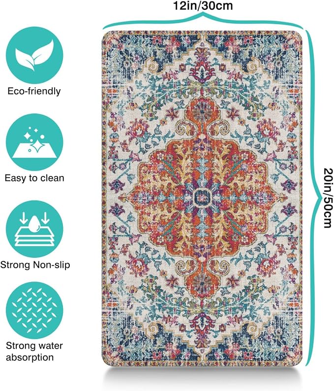 Pet Feeding Mat for Floors Cat Food Mat Waterproof Dog Food Mat and Water Absorbent Quick Dry Non Slip Mat for Cat Bowls