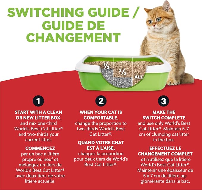 World's Best Cat Litter Cat Scoopable Multiple Cat Clumping Formula, 14-Pound Bag
