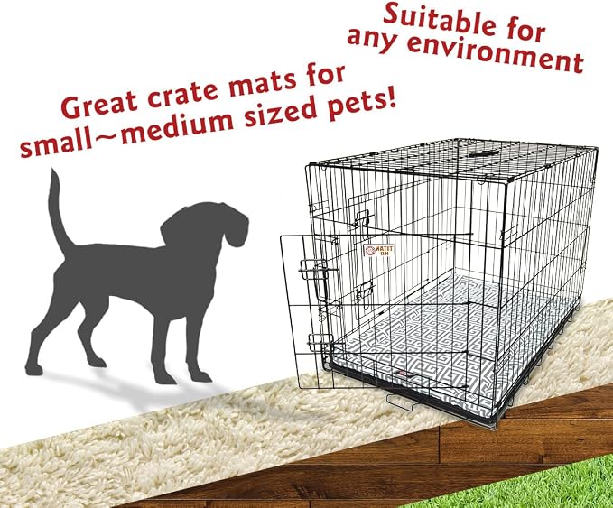 30" Towers Gray Crate Dog Bed Mat By Majestic Pet Products