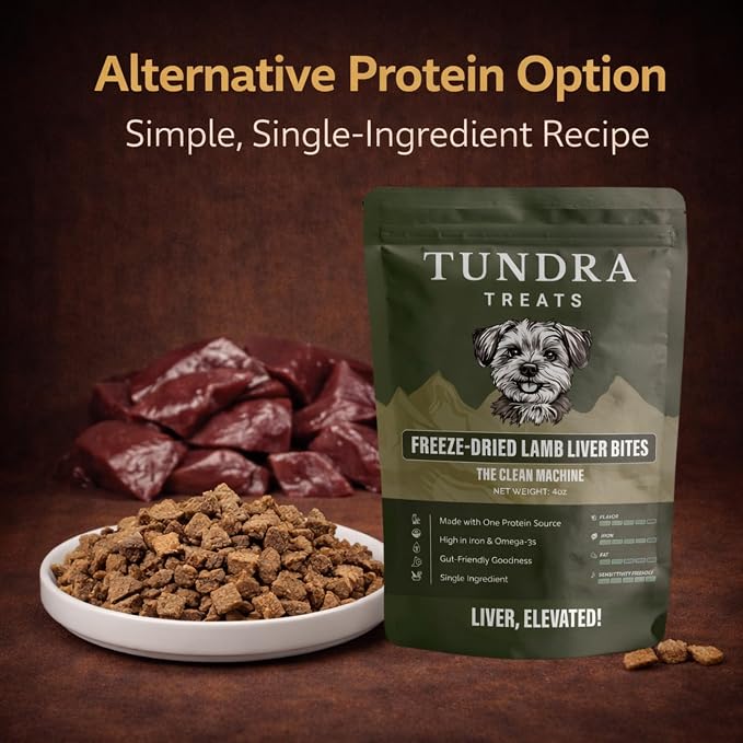 Freeze-Dried Dog Treats Single Ingredient, High Protein, All-Natural, Lamb Flavor
