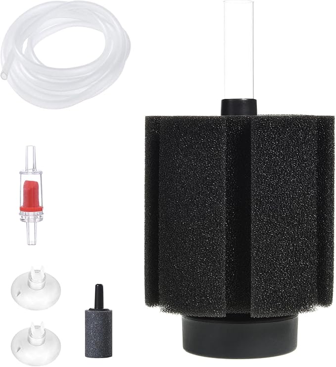 ALEGI Aquarium Bio Sponge Filter with Ceramic Media for Clear and Quiet Aquariums for Betta Fry Shrimp Tiny Fish Tank (40-75 Gallon 1 Pack)