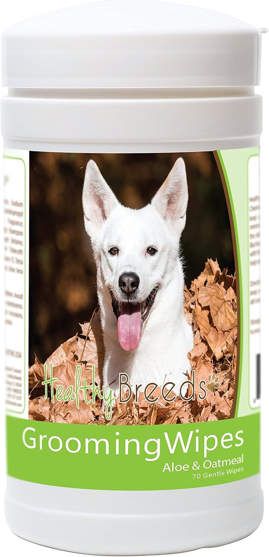 Healthy Breeds Canaan Dog Grooming Wipes 70 Count