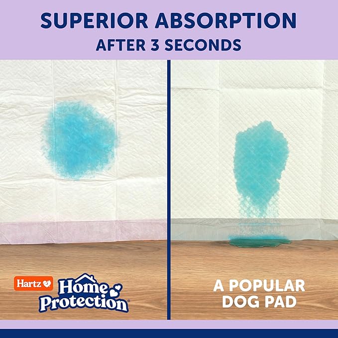 Hartz Home Protection Super Absorbent Odor Eliminating Lavender Scented No Leak Dog Pads, XXL 20 count
