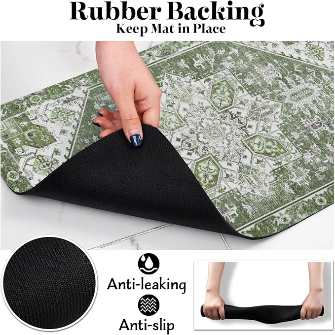 Dog Food Mats for Floors Absorbent, Pet Cat Food Mat - Non Slip Dog Bowl Mats for Food and Water Pet Supplies