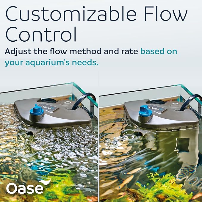 Oase BioPlus Thermo 100 Compact Internal Filter for Clean & Clear Aquarium Water – Easy Maintenance, Discreet Corner Mount, Integrated Heater, for Freshwater Tanks up to 30 Gallons