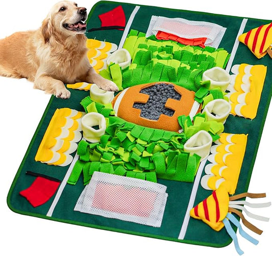 Snuffle Mat for Dogs Large Breed, 24''x32'' Interactive Dog Puzzle Mat for Boredom, Slow Feeder Dog Treat Mat for Training and Stress Relief, Mental Stimulation & Slow Feeding Game for All Breeds