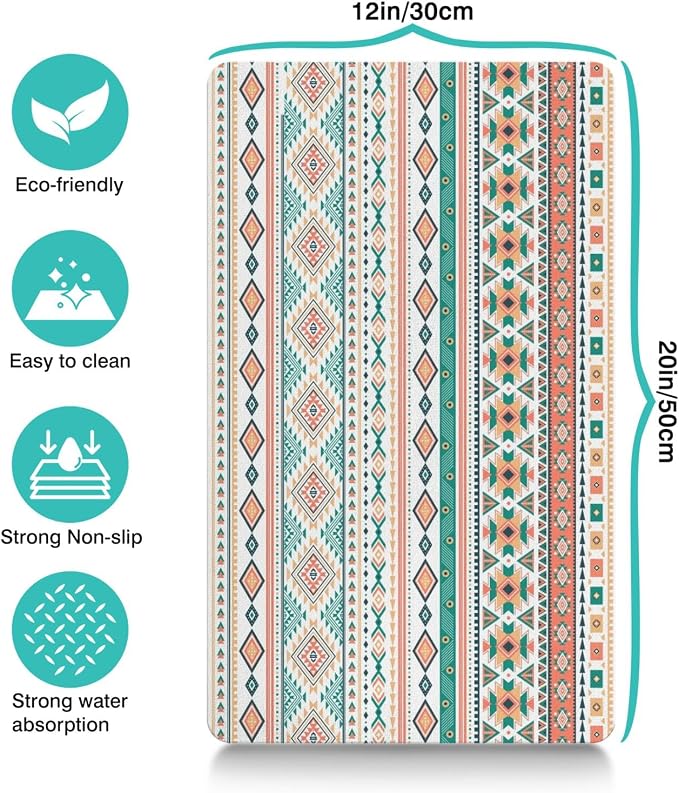 Pet Feeding Mat for Floors Waterproof Dog Mat for Food and Water Absorbent Quick Dry Non Slip mat for Cat Bowls