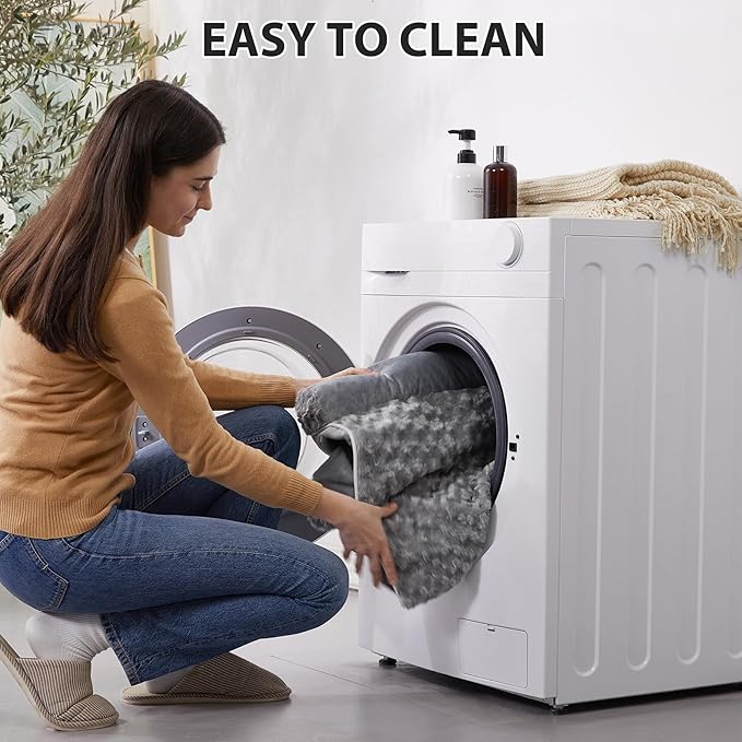 BFPETHOME Orthopedic Washable Dog Beds Large Sized Senior Dog for Comfy Sleeping with Removable Cover, Waterproof Big Soft Pet Couch Bed for Dogs Rerlax