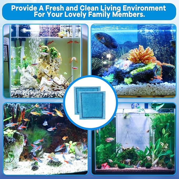 xbbwmrs 9 PCS Aquarium Filter Cartridge Compatiable with Aqua-Tech Filters (EZ-Change #3) Fish Tank Filter Cartridge Compatiable with Aqua-Tech 20-40 & 30-60 Power Filter