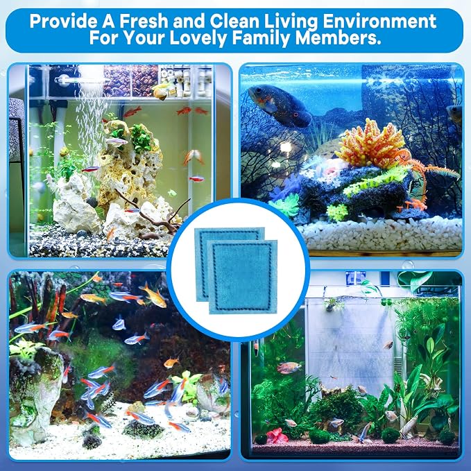 xbbwmrs 16 PCS Aquarium Filter Cartridge Compatiable with Aqua-Tech Filters (EZ-Change #3) Fish Tank Filter Cartridge Compatiable with Aqua-Tech 20-40 & 30-60 Power Filter