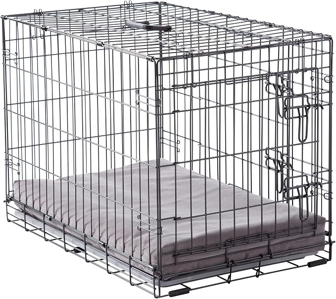 Happy Hounds Cooper Deluxe Reversible Crate Pad - Medium - Gray