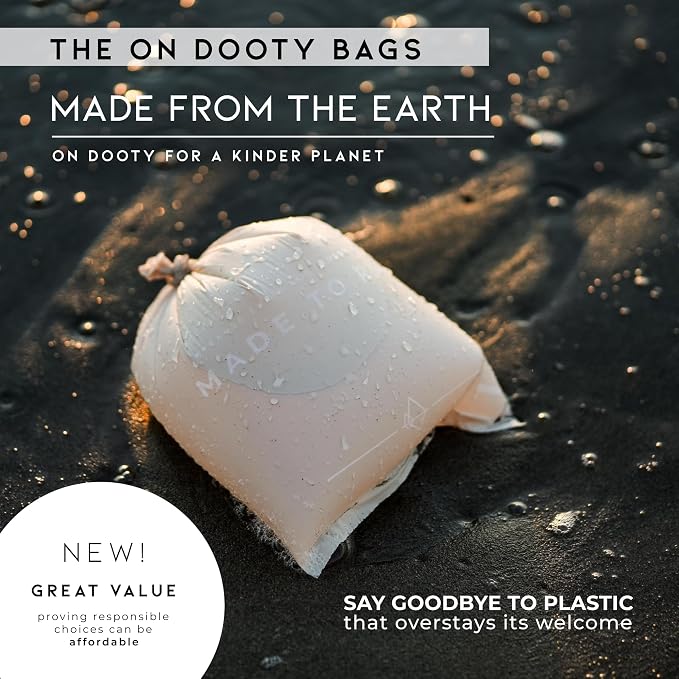 MADE TO ROAM On Dooty Bags - Plant Based Dog Poop Bag Rolls, Extra Thick, Leak Proof, Unscented Dog Waste Bags (Set of 3 Boxes, 270 Bags Total) - Washington Rain