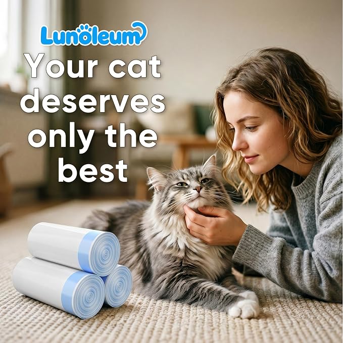 33 Count Jumbo Litter Box Liners 36" X 18",2mil Pre-Separated Cat Litter Bags with Heavy Duty Drawstring,Extra Thick Leakproof Cat Pan Liners for Kitty Box