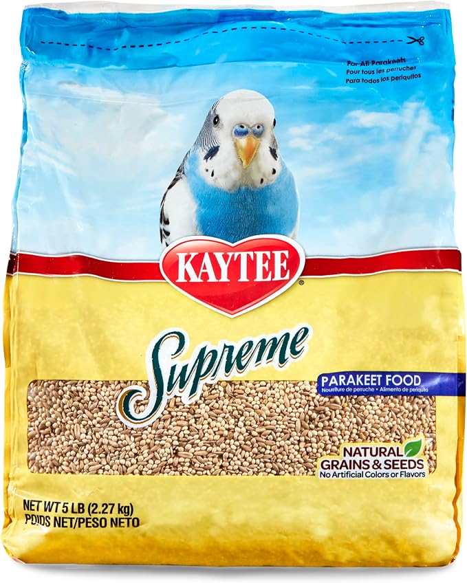 Kaytee Supreme Bird Food For Parakeets, 5-Lb Bag