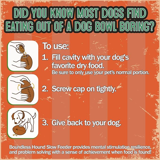 Food Puzzle Feeder for Large or Medium Dogs, 5C | Mentally Stimulating Enrichment Toy, Made in USA, BPA-Free Durable Foraging Toy, Reduces Anxiety and Destructive Behavior