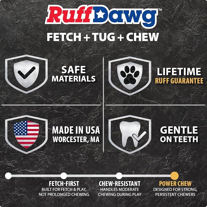 Ruff Dawg Indestructible Dawg-Ring Medium 6” Pink – Heavy-Duty Solid Rubber Tug & Fetch Toy for Dogs Up to 40 lbs – Floats & Bounces – Made in USA
